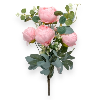 Buchet 6 Bujori Premium Roz